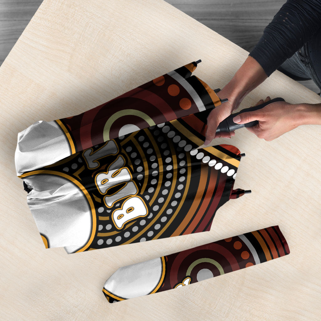 Personalised Aboriginal 50th Birthday Umbrella Indigenous Dot Painting Native Australian Celebration