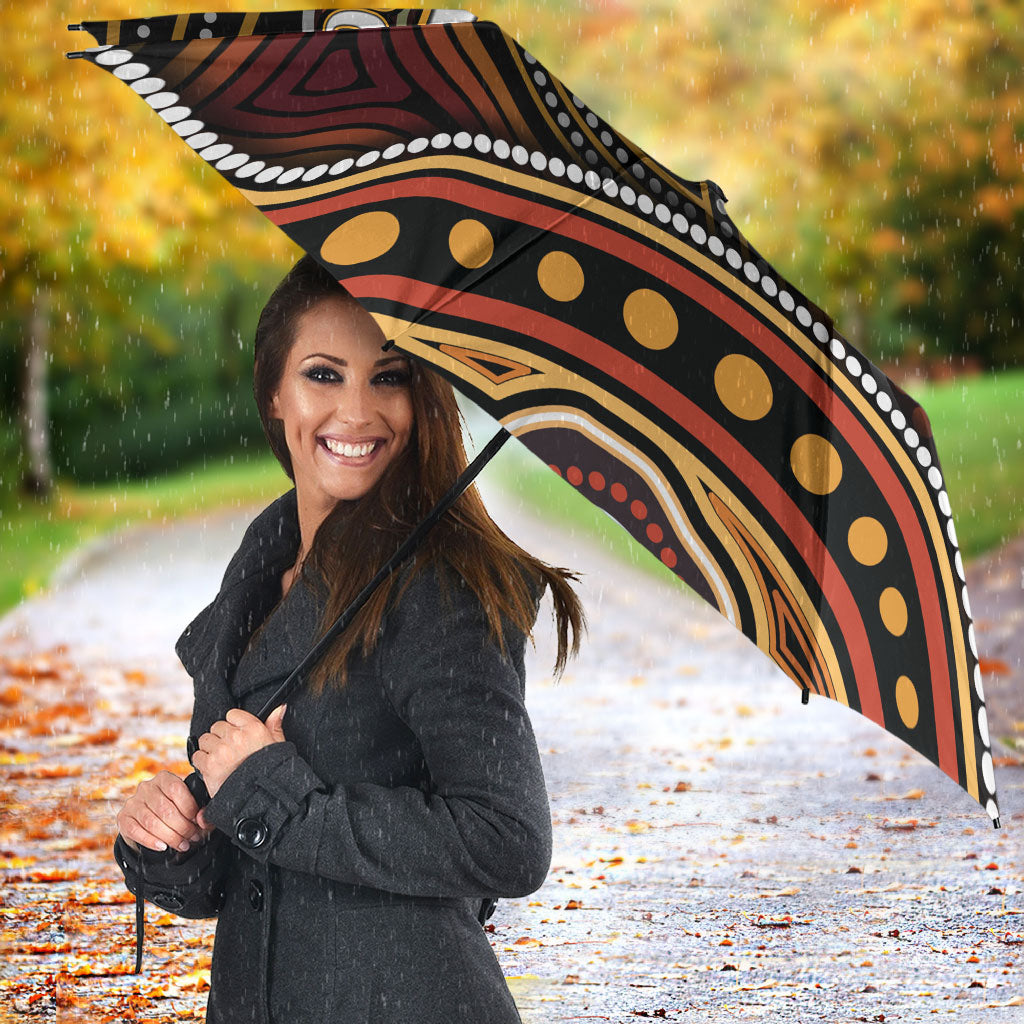 Personalised Aboriginal 50th Birthday Umbrella Indigenous Dot Painting Native Australian Celebration