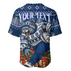 Personalized Geelong Cats Football Christmas Baseball Jersey Australian Football Mascot - Ugly Xmas Pattern Festive