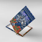 Personalized Geelong Cats Football Christmas Canvas Wall Art Australian Football Mascot - Ugly Xmas Pattern Festive