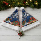 Geelong Cats Football Christmas Santa Hat Australian Football Mascot - Ugly Xmas Pattern Festive