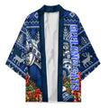 Personalized Geelong Cats Football Christmas Kimono Australian Football Mascot - Ugly Xmas Pattern Festive