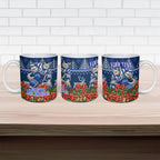 Personalized North Melbourne Football Christmas Ceramic Mug Australian Football Mascot - Ugly Xmas Pattern Festive