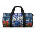 Personalized North Melbourne Football Christmas Duffle Bag Australian Football Mascot - Ugly Xmas Pattern Festive
