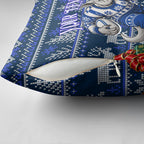 Personalized North Melbourne Football Christmas Pillow Cover Australian Football Mascot - Ugly Xmas Pattern Festive