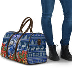 Personalized North Melbourne Football Christmas Travel Bag Australian Football Mascot - Ugly Xmas Pattern Festive