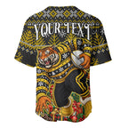 Personalized Richmond Tigers Football Christmas Baseball Jersey Australian Football Mascot - Ugly Xmas Pattern Festive