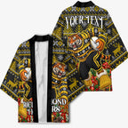 Personalized Richmond Tigers Football Christmas Kimono Australian Football Mascot - Ugly Xmas Pattern Festive