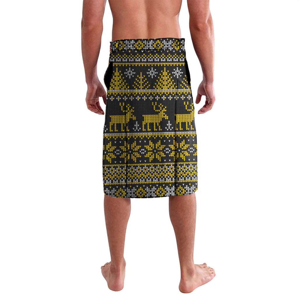 Personalized Richmond Tigers Football Christmas Lavalava Australian Football Mascot - Ugly Xmas Pattern Festive