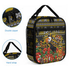 Personalized Richmond Tigers Football Christmas Lunch Bag Australian Football Mascot - Ugly Xmas Pattern Festive