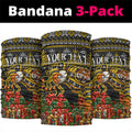 Personalized Richmond Tigers Football Christmas Neck Gaiter Australian Football Mascot - Ugly Xmas Pattern Festive