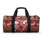 Personalized Sydney Swans Football Christmas Duffle Bag Australian Football Mascot - Ugly Xmas Pattern Festive