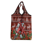 Personalized Sydney Swans Football Christmas Grocery Bag Australian Football Mascot - Ugly Xmas Pattern Festive