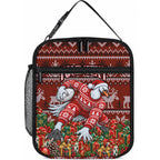 Personalized Sydney Swans Football Christmas Lunch Bag Australian Football Mascot - Ugly Xmas Pattern Festive