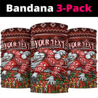 Personalized Sydney Swans Football Christmas Neck Gaiter Australian Football Mascot - Ugly Xmas Pattern Festive