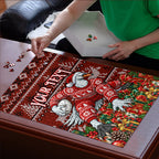 Personalized Sydney Swans Football Christmas Puzzle Australian Football Mascot - Ugly Xmas Pattern Festive