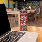 Personalized Sydney Swans Football Christmas Skinny Tumbler Australian Football Mascot - Ugly Xmas Pattern Festive