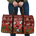 Personalized Sydney Swans Football Christmas Travel Bag Australian Football Mascot - Ugly Xmas Pattern Festive