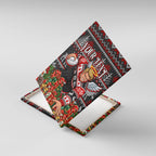 Personalized St Kilda Football Christmas Canvas Wall Art Australian Football Mascot - Ugly Xmas Pattern Festive