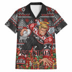 Personalized St Kilda Football Christmas Hawaiian Shirt Australian Football Mascot - Ugly Xmas Pattern Festive