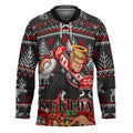 Personalized St Kilda Football Christmas Hockey Jersey Australian Football Mascot - Ugly Xmas Pattern Festive