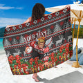 Personalized St Kilda Football Christmas Sarong Australian Football Mascot - Ugly Xmas Pattern Festive