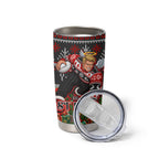 Personalized St Kilda Football Christmas Tumbler Cup Australian Football Mascot - Ugly Xmas Pattern Festive