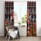 Personalized St Kilda Football Christmas Window Curtain Australian Football Mascot - Ugly Xmas Pattern Festive
