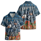 Personalized Carlton Blues Football Christmas Kid Hawaiian Shirt Australian Football Mascot - Ugly Xmas Pattern Festive