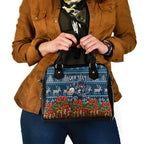 Personalized Carlton Blues Football Christmas Shoulder Handbag Australian Football Mascot - Ugly Xmas Pattern Festive