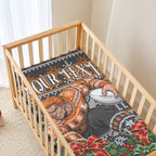 Personalized Giants Football Christmas Baby Bed Cover Australian Football Mascot - Ugly Xmas Pattern Festive