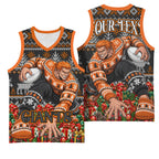 Personalized Giants Football Christmas Basketball Jersey Australian Football Mascot - Ugly Xmas Pattern Festive