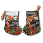 Giants Football Christmas Stocking Australian Football Mascot - Ugly Xmas Pattern Festive