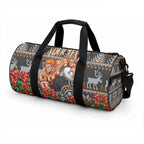Personalized Giants Football Christmas Duffle Bag Australian Football Mascot - Ugly Xmas Pattern Festive