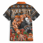 Personalized Giants Football Christmas Hawaiian Shirt Australian Football Mascot - Ugly Xmas Pattern Festive