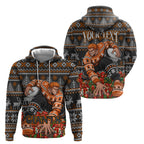 Personalized Giants Football Christmas Hoodie Australian Football Mascot - Ugly Xmas Pattern Festive