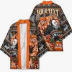 Personalized Giants Football Christmas Kimono Australian Football Mascot - Ugly Xmas Pattern Festive
