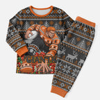 Personalized Giants Football Christmas Pajama Set Australian Football Mascot - Ugly Xmas Pattern Festive