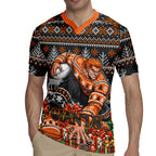 Personalized Giants Football Christmas Rugby Jersey Australian Football Mascot - Ugly Xmas Pattern Festive
