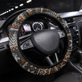 Giants Football Christmas Steering Wheel Cover Australian Football Mascot - Ugly Xmas Pattern Festive