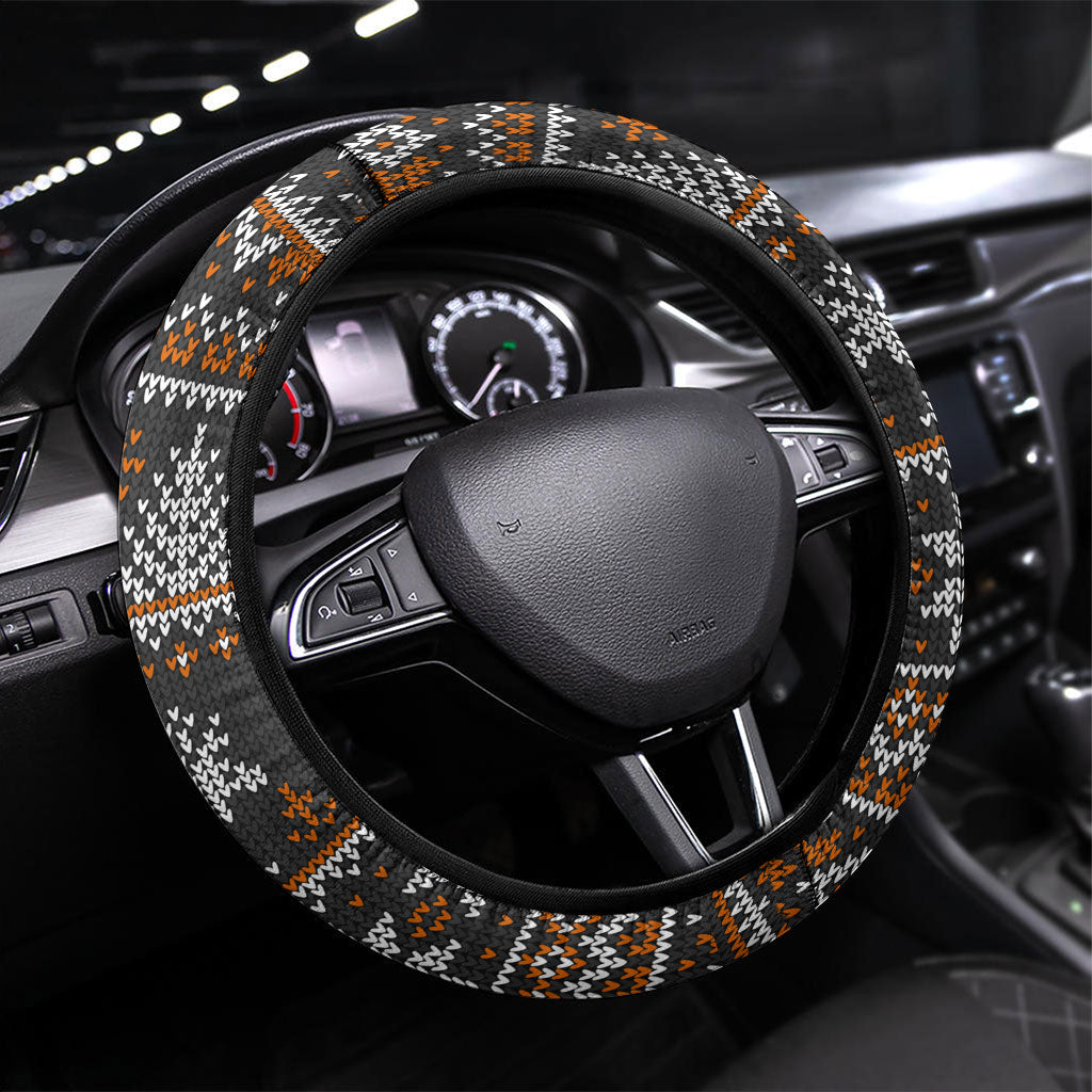Giants Football Christmas Steering Wheel Cover Australian Football Mascot - Ugly Xmas Pattern Festive