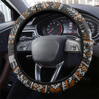 Giants Football Christmas Steering Wheel Cover Australian Football Mascot - Ugly Xmas Pattern Festive