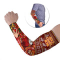 Personalized Gold Coast Suns Football Christmas Arm Sleeves Australian Football Mascot - Ugly Xmas Pattern Festive