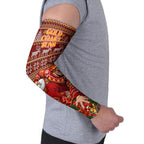 Personalized Gold Coast Suns Football Christmas Arm Sleeves Australian Football Mascot - Ugly Xmas Pattern Festive