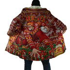 Personalized Gold Coast Suns Football Christmas Cloak Australian Football Mascot - Ugly Xmas Pattern Festive