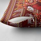 Personalized Gold Coast Suns Football Christmas Pillow Cover Australian Football Mascot - Ugly Xmas Pattern Festive