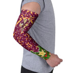 Personalised Broncos Rugby Christmas Arm Sleeves Santa Rugby Mascot - Pine Wreath Festive