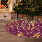 Broncos Rugby Christmas Tree Skirt Santa Rugby Mascot - Pine Wreath Festive
