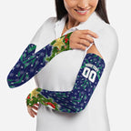 Personalised New Zealand Warriors Rugby Christmas Arm Sleeves Santa Rugby Mascot - Pine Wreath Festive