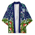 Personalised New Zealand Warriors Rugby Christmas Kimono Santa Rugby Mascot - Pine Wreath Festive